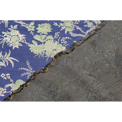 喜上眉梢服装香云纱50姆米织锦缎色织提花桑蚕丝面料纹丝绸布料