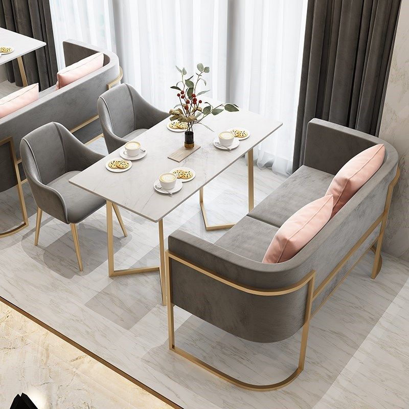 gy网红奶茶店咖啡厅甜品店卡座沙发桌椅组合简约清新接待室餐饮家,商业/办公家具,沙发,淘宝优惠券,粉丝福利购,淘宝优惠卷