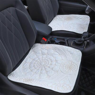 J櫅1汽车坐垫春夏棉布座垫三件套四季通用单片防滑吸汗后座单片长