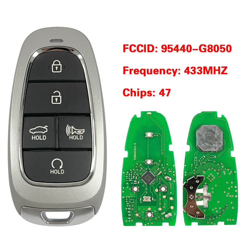 适用于2021+现代Grandeur 智能遥控钥匙95440-G8050 47chip 433mh