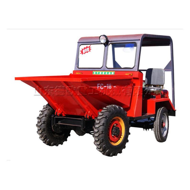 热销工程矿用翻斗车四轮柴油建筑工地运输自卸车养殖场用运输翻斗