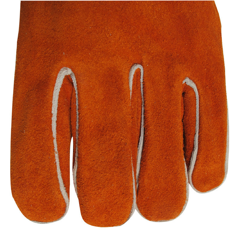 热销ap-0328锈橙色直指手套烧焊
