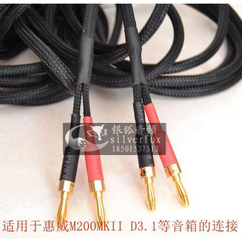 HIVI惠威M200MKII M1D3.1香蕉头音箱线音响线喇叭线主副音箱线