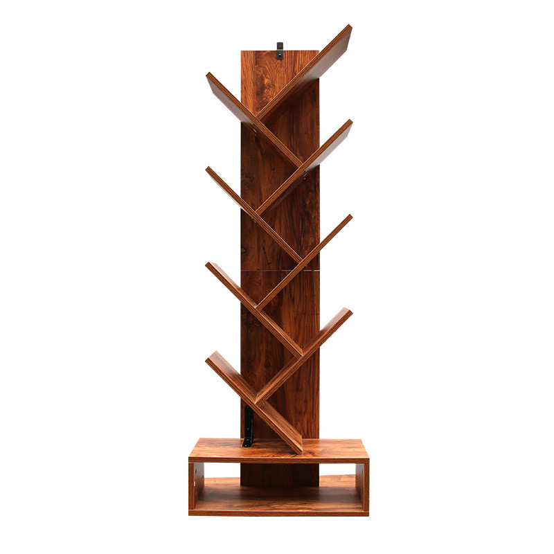 东莞厂家落地树形9层小空间家用办公室客厅学生书架