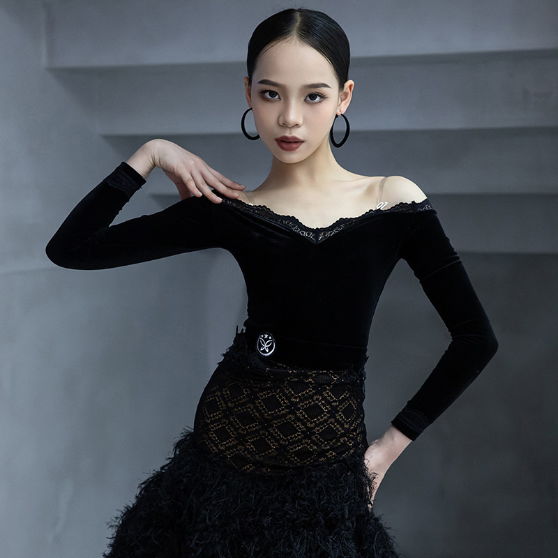 星辰舞服拉丁舞练习服班服套装高贵优雅气质女儿童成人新款表演服