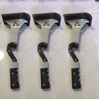 热销不锈钢杠铃杆竞技片换片器全胶片换片支架硬拉双支撑换片架奥