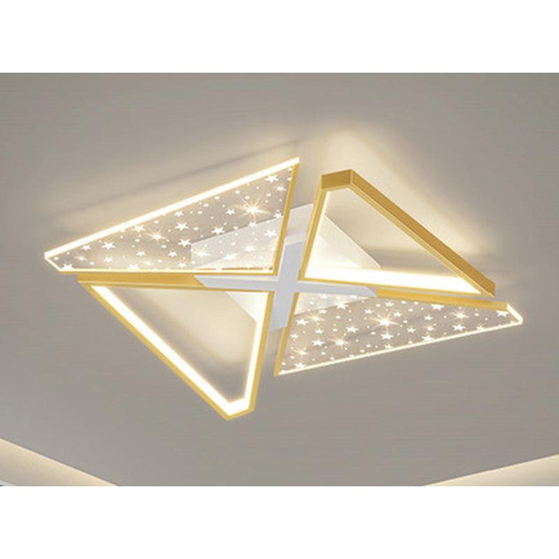 led客厅大厅灯简约现代大气北欧主大灯星星极简线条卧室吸顶灯具