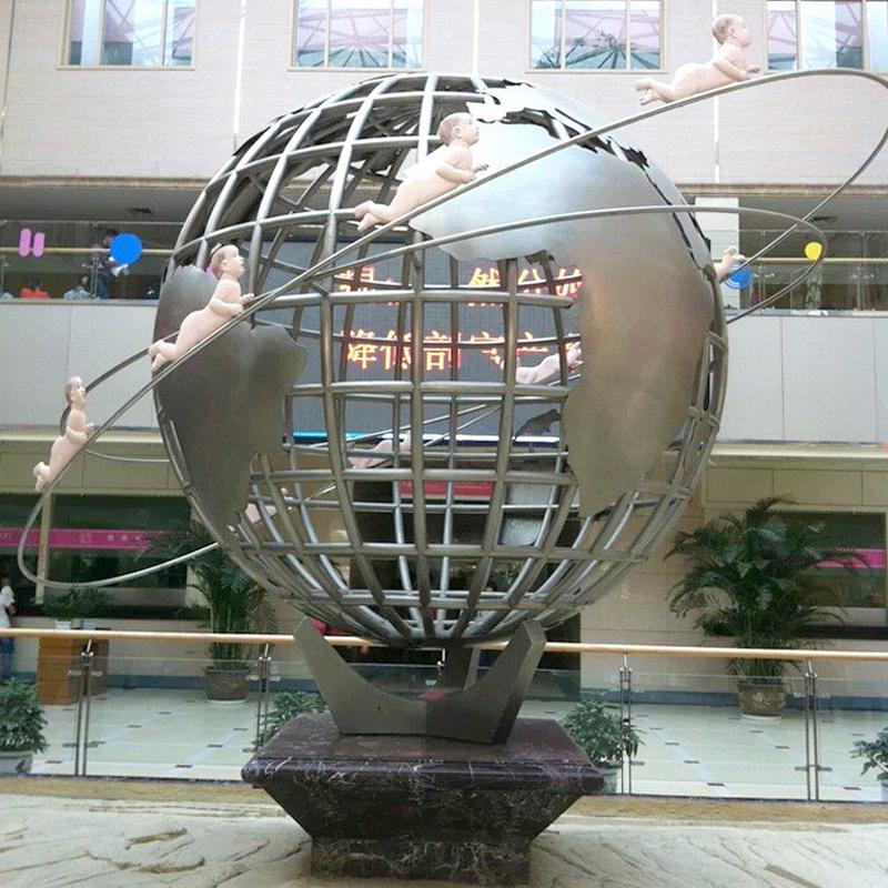 不锈钢雕塑摆件创意景观雕塑喷泉水景大中小型广场公园饰品