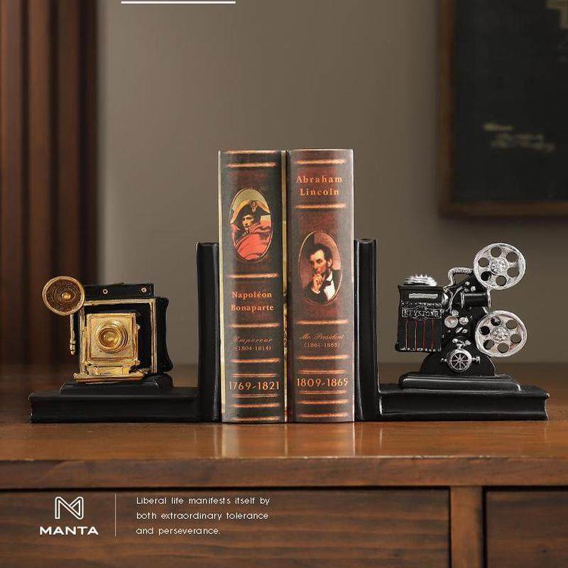 放映机书档桌面摆件家居客厅书房工艺品电视柜装饰品摆设