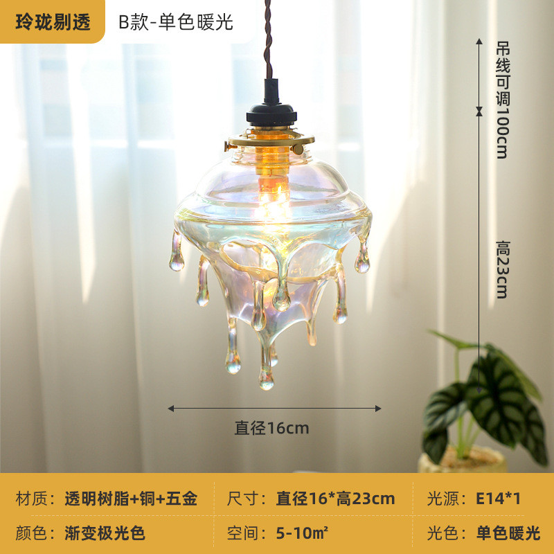 融化蜡烛水滴复古餐厅吊灯设计师吧台创意灯酒吧艺术个性装饰灯具