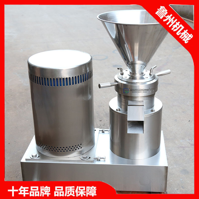 热销100型不锈钢胶体磨芝麻客户研磨机立式胶体磨花生酱要求款