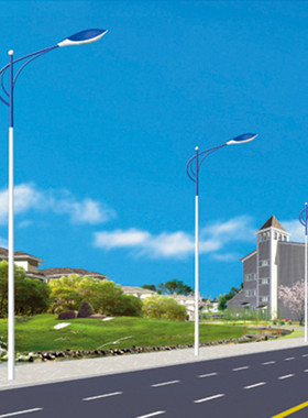 厂家供应市电路灯单臂led路灯6米7厂区12米大功率60w农村米路灯杆