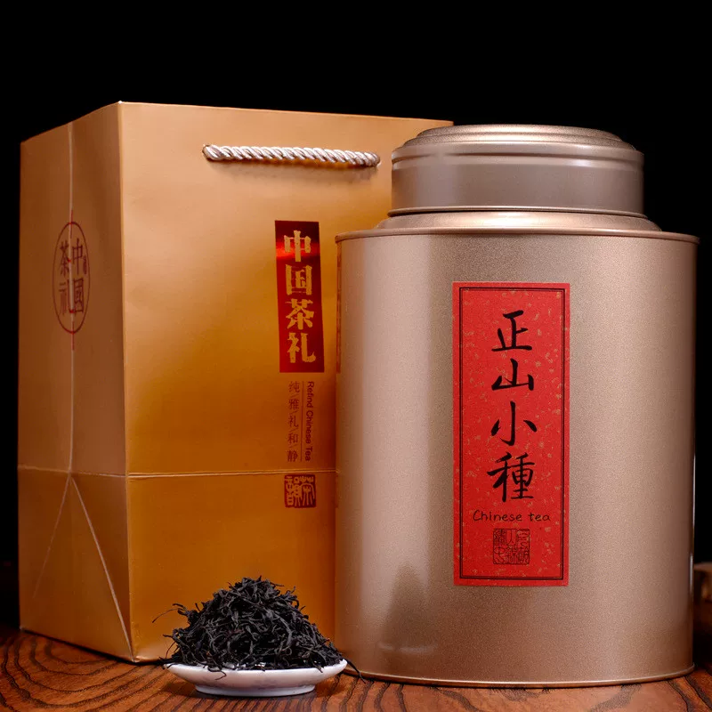 Новый чай с датой, Нью чай Уйишань черный чай оригинальный вкус Zhengshan с мелким ароматом длинного лана сильный аромат 500 г в банке, оптом в подарке