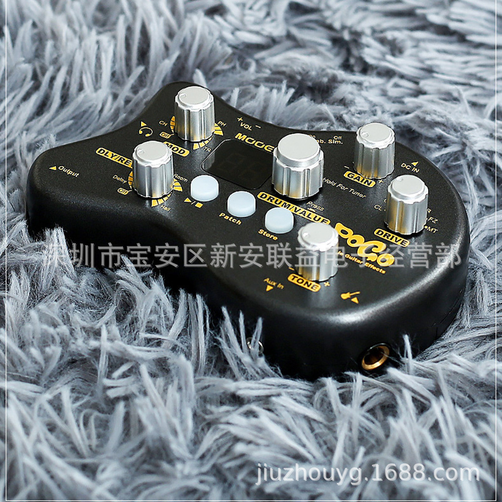 MOOERPE50魔耳POGO迷你吉他综合效果器延时混响失真带校音鼓机