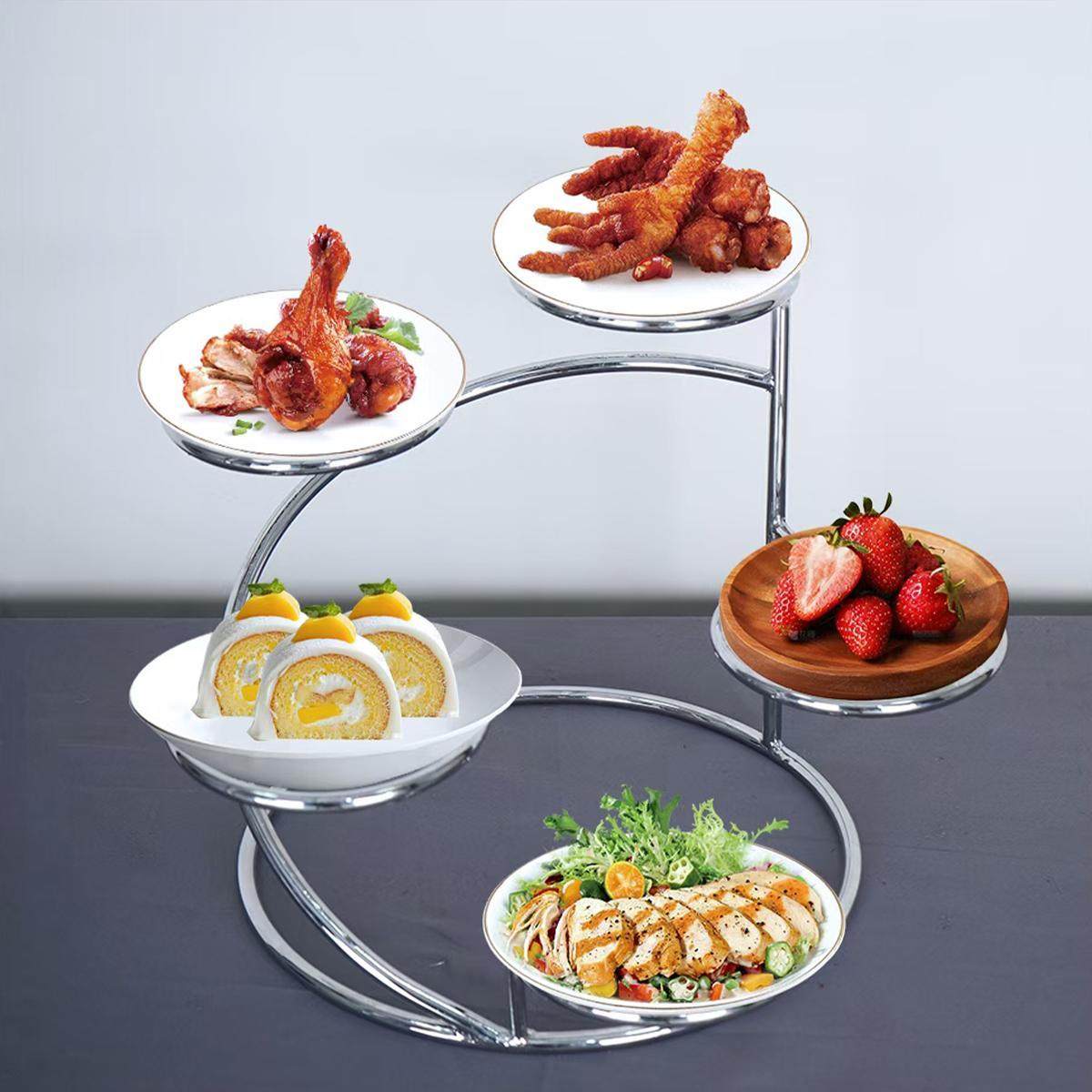 新款宴会桌冷盘架子酒店凉菜冷菜架多层菜盘厨房碟子架配菜置物架,餐饮具,餐用托盘,淘宝优惠券,粉丝福利购,淘宝优惠卷