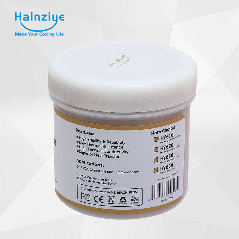 智华能研hy610金色导热硅脂电脑笔记本显卡散热膏1kg导热膏耐高温