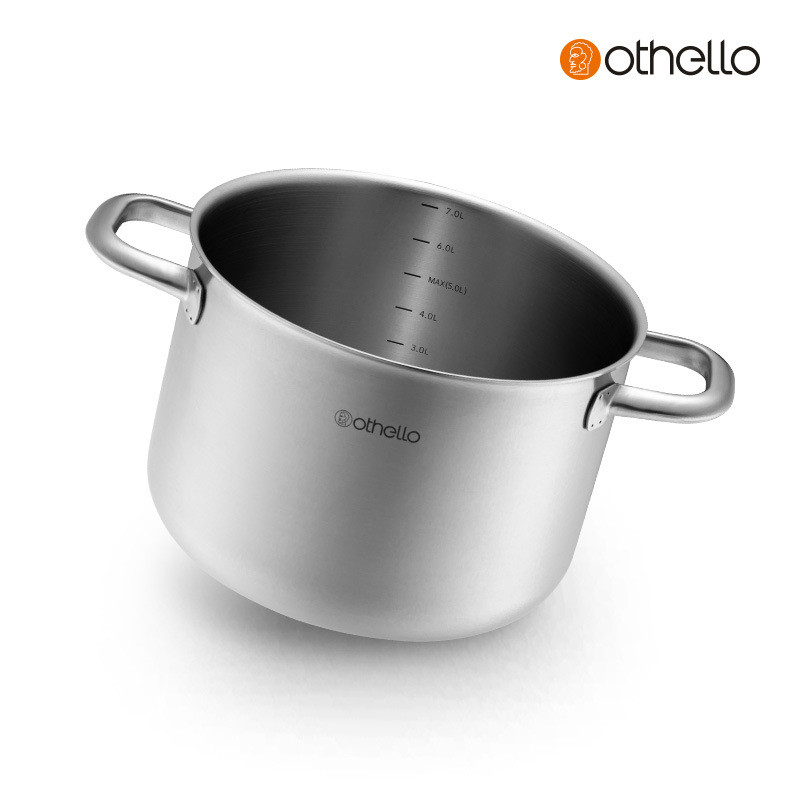 热销grace系列24*17cm双耳不锈钢汤锅