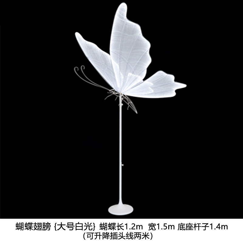 td61新款发光婚庆道具路引蝴蝶灯挂件吊顶婚礼台舞台吊灯铁艺装饰