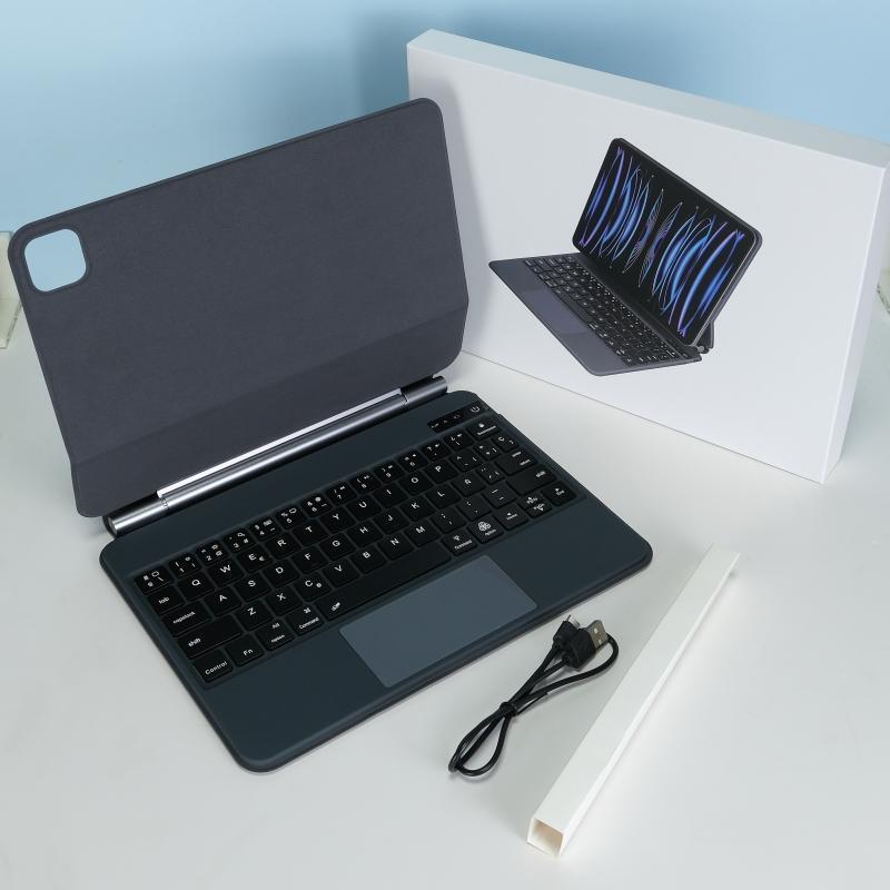 适用iPad10代妙控蓝牙键盘西语葡萄牙俄文Pro11 Air4/5平板保护套