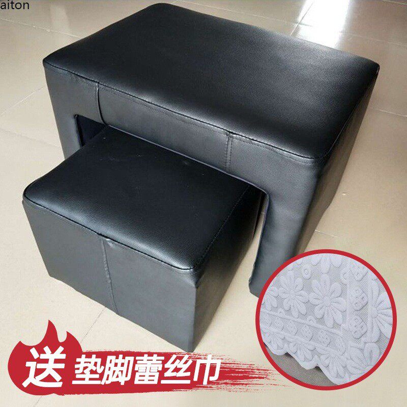 热销脚脚凳美甲店做美甲子母凳沙发技师凳修脚放脚凳子理发店顾客