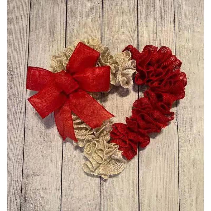 新品彩虹郁金香花环挂件情人节复活节装饰品门挂