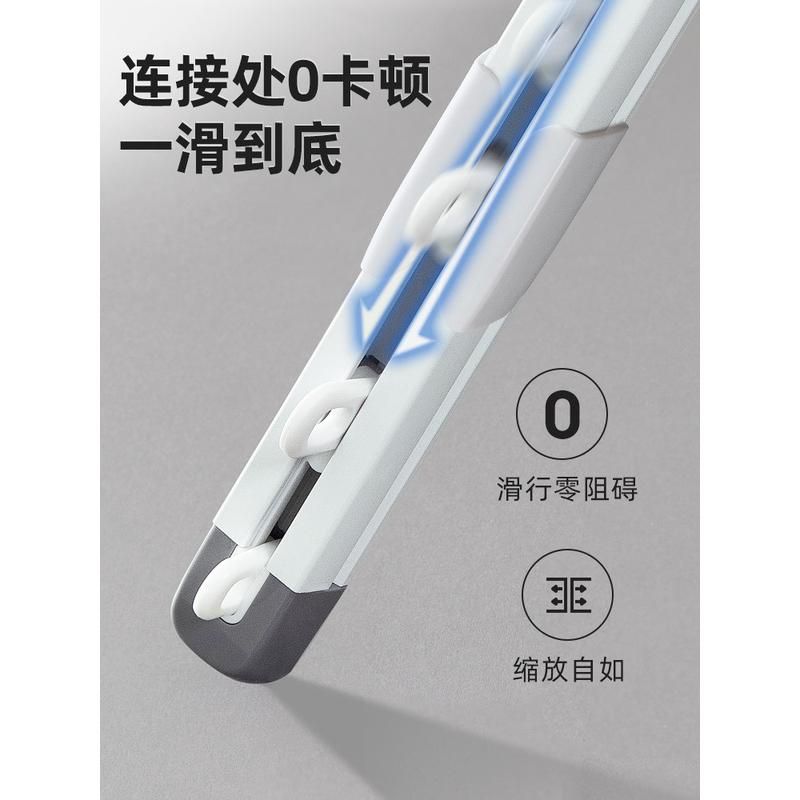 1vpr伸缩窗帘轨道滑轮静音滑轨纱帘顶装侧装杆铝合金双导轨单直轨