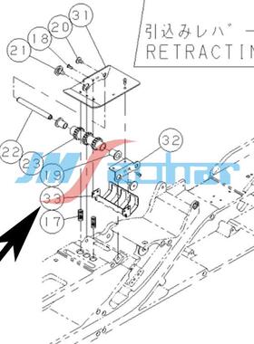 热销适用cm402602npm4456mm飞达齿轮限位片卷入防止板n210154554a