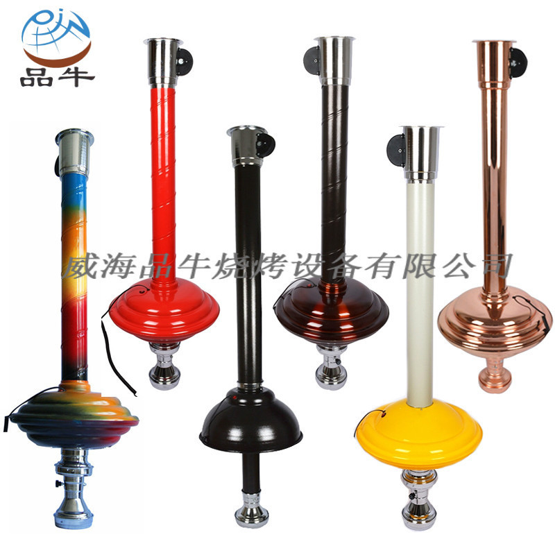 韩式烧烤伸缩排烟管烤肉排烟设备带灯吸烟罩火锅抽烟机商用吸烟机