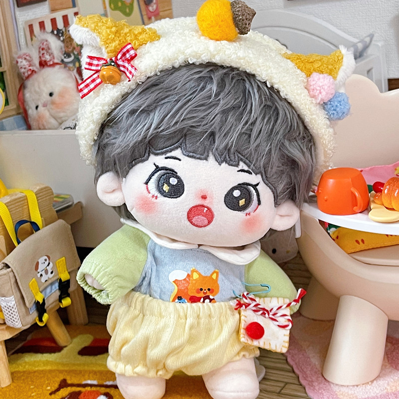 刘吻文20cm时代少年团刘耀文棉花娃娃可爱男娃布娃娃【含出生证】