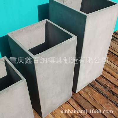 水泥花盆硅胶模具水泥制品四方大花盆玻璃钢模具重庆哪里可以做
