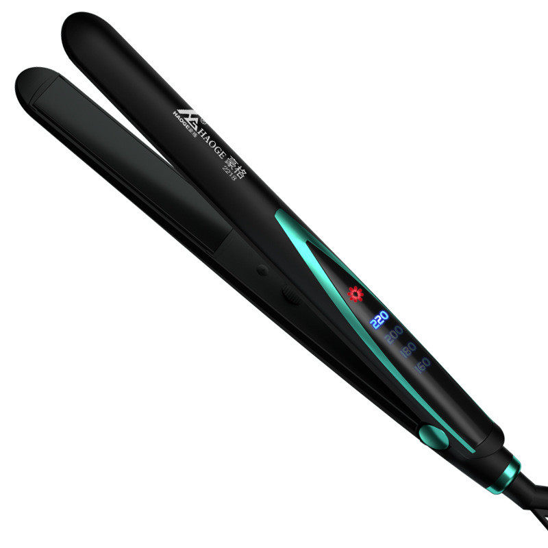 网红爆款直卷两用卷发蓬松刘海负离子四档液晶显示干湿两用直发器