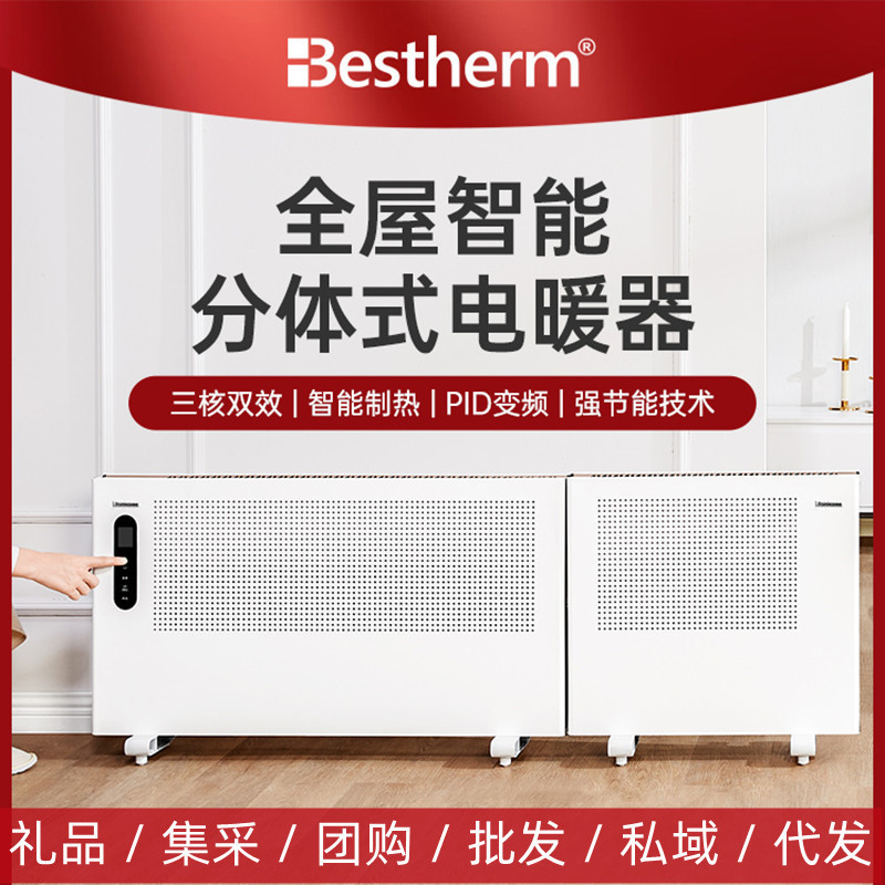 Bestherm百斯腾S9取暖器家用节能客厅速热两用分体浴室电暖气智能
