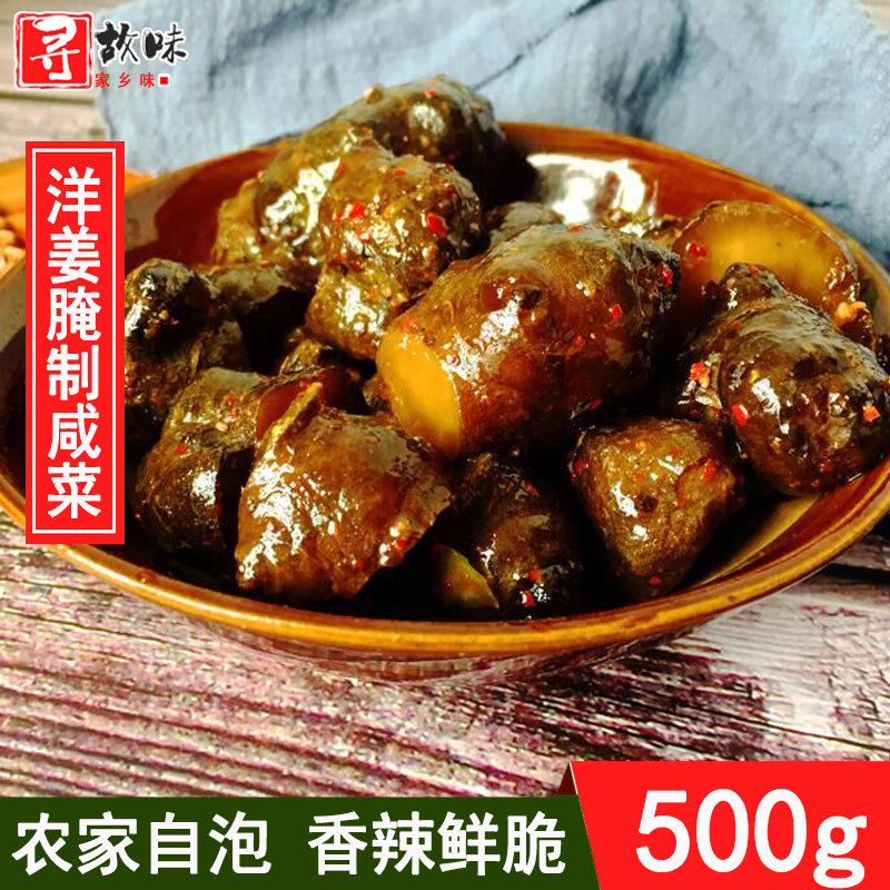 新日期四川羊姜腌菜 重庆特产新鲜腌制农家自泡香辣脆鬼子姜咸菜