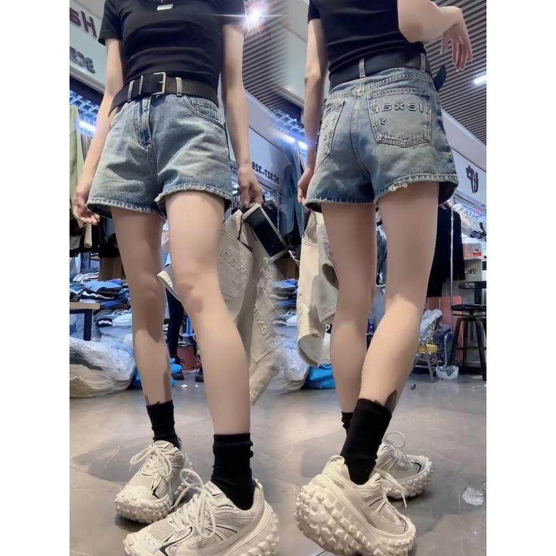 做旧阔腿牛仔女2025年夏季新款宽松显瘦a字五分,女装/女士精品,大码裤装,淘宝优惠券,粉丝福利购,淘宝优惠卷