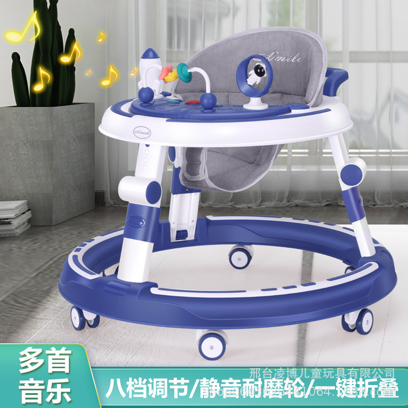 婴儿宝宝学步车多功能防侧翻可坐可推助步车儿童手推车防O型腿