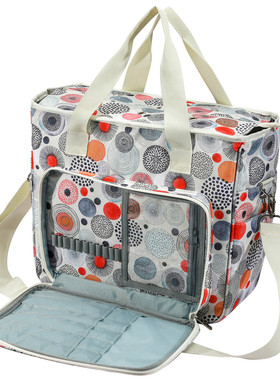 新品厂家大号波点毛线收纳包牛津布收纳袋编织包加批发ac238-c7