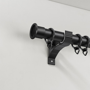 gz6m窗帘杆可伸缩免打孔罗马杆固定托架加厚支架双托打孔式全套单