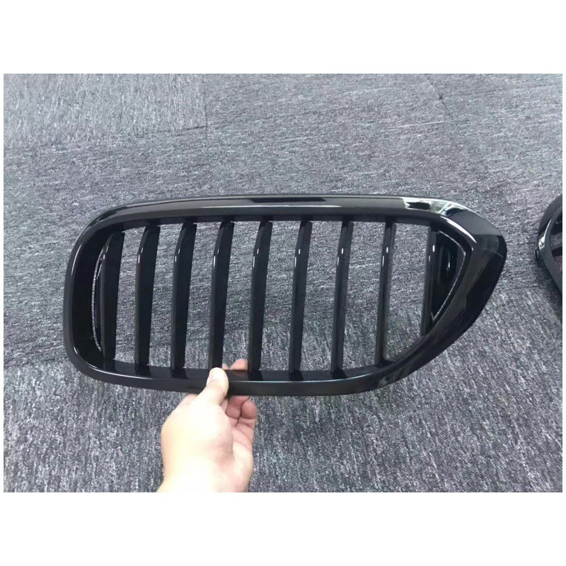 适用于18-20年宝马5系G30G38单杠亮黑中网520i530i535i525li中网
