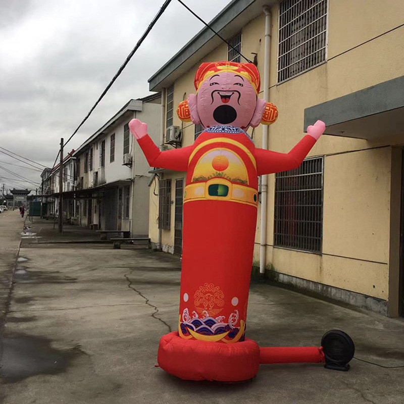 充气空中招手摇摆跳舞气模人空中舞星小丑广告气模卡通舞者模型