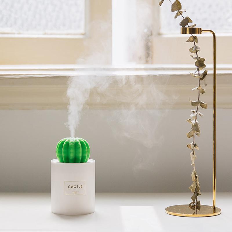 叁活创意USB仙人球加湿器 家用静音办公卧室小夜灯迷你雾化器礼品