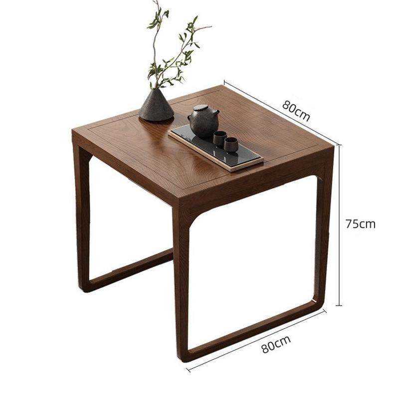 新中式茶台套装茶桌椅组合实木小户型家用阳台现代简约小方桌茶几