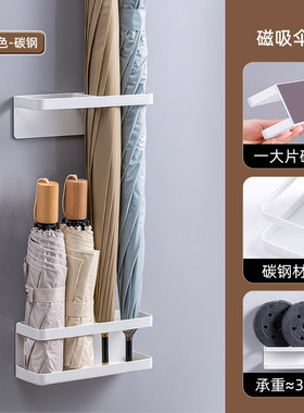 du2p批发磁吸伞架壁挂入户门家用门上防盗门置物架伞收纳架门后磁