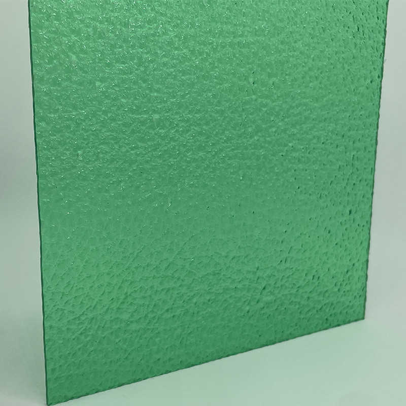 现货批发草绿色采光板室外遮阳防晒透明草绿色聚碳酸酯pc耐力板