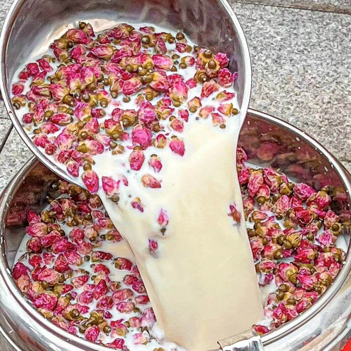 新货玫瑰豆浆粉重瓣红玫瑰鲜花豆浆桂花茉莉冰豆浆黄豆浆粉豆奶粉