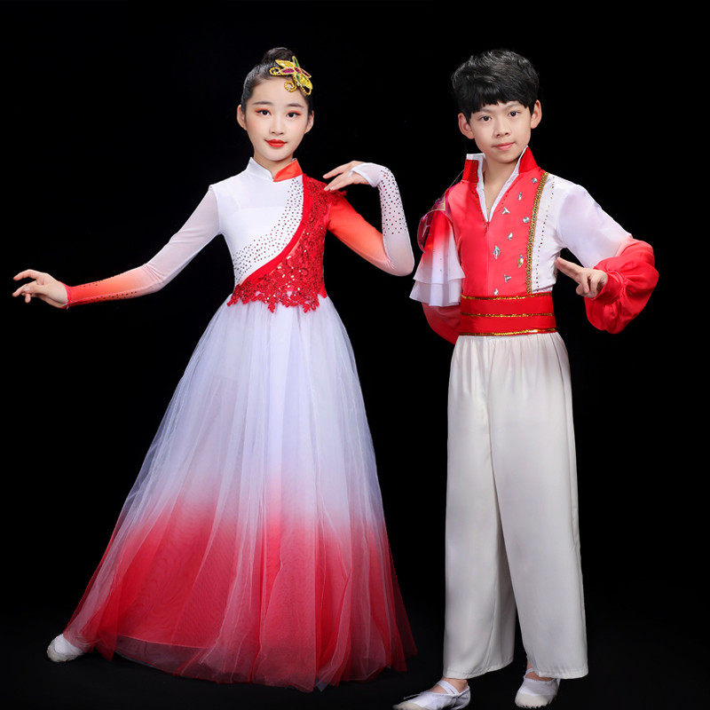 六一儿童万疆开场舞舞蹈服歌伴舞灯火里的中国舞蹈服
