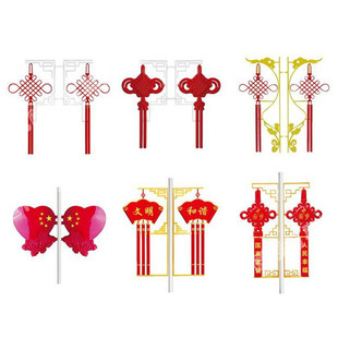 中国结路灯灯笼led户外新年景观灯批发装饰挂件照明灯具亚克力