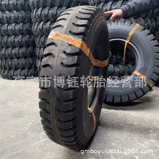 热销前进1100 20轮胎卡货车轮胎l 20羊角花纹起重机专用拉轻11.00