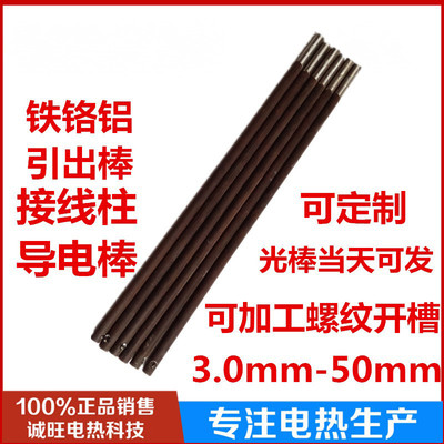 电阻炉配件铁铬铝电炉引出棒导电棒接线柱热处理设备电炉丝端子