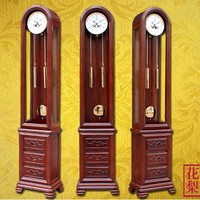 歐式客廳別墅落地鐘中式實(shí)木座鐘復(fù)古機(jī)械德國(guó)赫姆勒美式立式鐘表