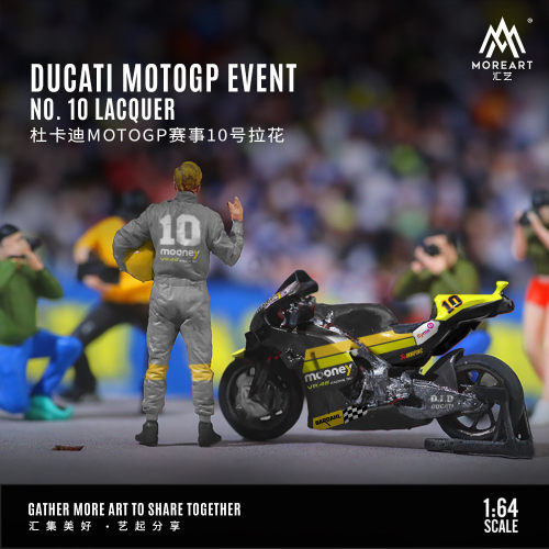 热销汇艺moreart1:64杜卡迪模型赛事10号拉花人偶套装树脂motogp